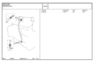 EO76Z001
2053-14
1
2
3
70180153
70620711
35731144
2
1
1
CLAMP ABRAZADERA
HOSE FLEXIBLE
PIPE CANO
BRAÇADEIRA
MANGUEIRA
TUBO
C026502 E03 12/05
(1)
10 70
Respiro Do Motor
Engine Breather
Respiradero Del Motor
10 70
-
Menu Símbolos
 