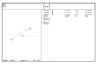 EA34Z004
3145666M91
[A]
[B]
SERVIÇO PESADO
HEAVY DUTY
SERVICIO PESADO
SERVIÇO LEVE
NORMAL DUTY
TIPO NORMALE
1
1
1
2
3
1660262M91
1660263M91
3408539M91
490481M1
353435X1
1
1
2
1
1
[A]
[A]
[B]
KIT, ARM JUEGO DE BRAZO
KIT, ARM JUEGO DE BRAZO
KIT, ARM JUEGO DE BRAZO
BOLT PERNO
NUT TUERCA
CJ. BRAÇO
CJ. BRAÇO
CJ. BRAÇO
PARAFUSO
PORCA
C026502 E03 12/05
(1)
40 35
Braços
Links
Brazos
40 35
-
Menu Símbolos
 