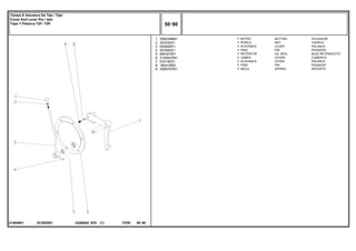 N120Z001
21484901
1
2
3
4
5
6
7
8
9
3585348M1
353430X1
044948S1
357660X1
894307M1
3149447M1
033192S1
180418M2
3585797M1
1
1
1
1
1
1
1
1
1
BUTTON PULSADOR
NUT TUERCA
LEVER PALANCA
PIN PASADOR
OIL SEAL BUJE RETENACEITE
COVER CUBIERTA
LEVER PALANCA
PIN PASADOR
SPRING RESORTE
BOTÃO
PORCA
ALAVANCA
PINO
RETENTOR
TAMPA
ALAVANCA
PINO
MOLA
C026502 E03 12/05
(1)
50 90
Tampa E Alavanca Da Tdp / Tdpi
Cover And Lever Pto / Ipto
Tapa Y Palanca Tdf / Tdfi
50 90
-
Menu Símbolos
 