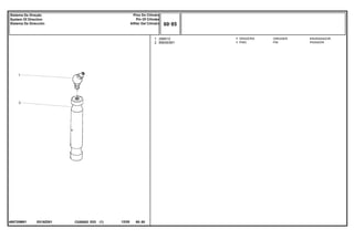 E018Z001
489720M91
1
2
29951X
898363M1
1
1
GREASER ENGRASADOR
PIN PASADOR
GRAXEIRA
PINO
C026502 E03 12/05
(1)
60 85
Pino Do Cilíndro
Pin Of Cilinder
Alfiler Del Cilindro
Sistema De Direção
System Of Direction
Sistema De Dirección
60 85
-
Menu Símbolos
 