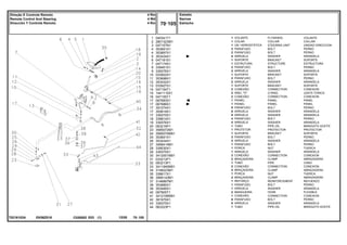 EK56Z018
T0216102A
1
2
3
4
4
5
6
7
8
9
10
11
12
13
14
15
16
17
17
17
17
17
18
19
20
23
24
25
26
27
28
29
30
31
32
33
34
35
36
37
38
39
40
41
42
43
44
040341T1
2801323M1
047157N1
353691X1
353897X1
353434X1
047181S1
047174S1
339451X1
339376X1
033922S1
353698X1
353432X1
033927S1
047154T1
1441115X1
047155T1
067683S1
067686S1
391074X1
355618X1
339375X1
339814X1
339376X1
063216P1
3585072M1
3585070M91
353691X1
353434X1
3468414M1
339030X1
339375X1
3412001M91
033212P1
063213P1
3411940M91
3148223M1
339617X1
3585143M1
3146897M1
353685X1
353446X1
067905T1
3412195M91
391979X1
339375X1
063323P1
1
1
1
2
2
4
1
1
2
2
1
2
2
1
2
2
2
1
1
8
8
8
4
4
1
1
1
2
2
1
1
1
2
2
1
2
4
1
2
1
1
1
2
1
8
8
1
FLYWHEEL VOLANTE
COLLAR COLLAR
STEERING UNIT UNIDAD DIRECCION
BOLT PERNO
BOLT PERNO
WASHER ARANDELA
BRACKET SOPORTE
STRUCTURE ESTRUCTURA
BOLT PERNO
WASHER ARANDELA
BRACKET SOPORTE
BOLT PERNO
WASHER ARANDELA
BRACKET SOPORTE
CONNECTION CONEXION
O RING JUNTA TORICA
CONNECTION CONEXION
PANEL PANEL
PANEL PANEL
BOLT PERNO
WASHER ARANDELA
WASHER ARANDELA
BOLT PERNO
WASHER ARANDELA
PIPE,OIL MANGUITO ACEITE
PROTECTOR PROTECTOR
BRACKET SOPORTE
BOLT PERNO
WASHER ARANDELA
BOLT PERNO
NUT TUERCA
WASHER ARANDELA
CONNECTION CONEXION
CLAMP ABRAZADERA
PIPE CANO
CONNECTION CONEXION
CLAMP ABRAZADERA
NUT TUERCA
CLAMP ABRAZADERA
REINFORCEMENT REFUERZO
BOLT PERNO
WASHER ARANDELA
HOSE FLEXIBLE
CONNECTION CONEXION
BOLT PERNO
WASHER ARANDELA
PIPE,OIL MANGUITO ACEITE
VOLANTE
COLAR
UN. HIDROSTÁTICA
PARAFUSO
PARAFUSO
ARRUELA
SUPORTE
ESTRUTURA
PARAFUSO
ARRUELA
SUPORTE
PARAFUSO
ARRUELA
SUPORTE
CONEXÃO
ANEL "O"
CONEXÃO
PAINEL
PAINEL
PARAFUSO
ARRUELA
ARRUELA
PARAFUSO
ARRUELA
TUBO
PROTETOR
SUPORTE
PARAFUSO
ARRUELA
PARAFUSO
PORCA
ARRUELA
CONEXÃO
BRAÇADEIRA
TUBO
CONEXÃO
BRAÇADEIRA
PORCA
BRAÇADEIRA
REFORÇO
PARAFUSO
ARRUELA
MANGUEIRA
CONEXÃO
PARAFUSO
ARRUELA
TUBO
C026502 E03 12/05
(1)
Estreito
Narrow
Estrecho
70 105
4 Rm
4 Wd
4 Rm
Direção E Controle Remoto
Remote Control And Steering
Dirección Y Controle Remoto
70 105
-
Menu Símbolos
 