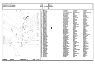 EK56Z023
T0216090A
1
2
3
4
4
5
6
7
8
9
10
11
12
13
14
15
16
17
17
17
17
17
18
19
20
23
24
25
26
27
28
29
30
31
32
33
34
35
36
37
38
39
40
41
42
43
44
040341T1
2801323M1
047157N1
353691X1
353897X1
353434X1
047181S1
047174S1
339451X1
339376X1
033922S1
353698X1
353432X1
033927S1
047154T1
1441115X1
047155T1
067683S1
067686S1
391074X1
355617X1
339375X1
339814X1
339376X1
063216P1
3585072M1
3585070M91
353691X1
353434X1
3468414M1
339030X1
339375X1
3412001M91
033212P1
048840P1
3411940M91
3148223M1
339617X1
3585143M1
3146897M1
353685X1
353446X1
067905T1
3412195M91
391979X1
339375X1
063213P1
1
1
1
2
2
4
1
1
2
2
1
2
2
1
2
2
2
1
1
8
8
8
4
4
1
1
1
2
2
1
1
1
2
2
1
2
4
1
2
1
1
1
2
1
8
8
1
FLYWHEEL VOLANTE
COLLAR COLLAR
STEERING UNIT UNIDAD DIRECCION
BOLT PERNO
BOLT PERNO
WASHER ARANDELA
BRACKET SOPORTE
STRUCTURE ESTRUCTURA
BOLT PERNO
WASHER ARANDELA
BRACKET SOPORTE
BOLT PERNO
WASHER ARANDELA
BRACKET SOPORTE
CONNECTION CONEXION
O RING JUNTA TORICA
CONNECTION CONEXION
PANEL PANEL
PANEL PANEL
BOLT PERNO
WASHER ARANDELA
WASHER ARANDELA
BOLT PERNO
WASHER ARANDELA
PIPE,OIL MANGUITO ACEITE
PROTECTOR PROTECTOR
BRACKET SOPORTE
BOLT PERNO
WASHER ARANDELA
BOLT PERNO
NUT TUERCA
WASHER ARANDELA
CONNECTION CONEXION
CLAMP ABRAZADERA
PIPE CANO
CONNECTION CONEXION
CLAMP ABRAZADERA
NUT TUERCA
CLAMP ABRAZADERA
REINFORCEMENT REFUERZO
BOLT PERNO
WASHER ARANDELA
HOSE FLEXIBLE
CONNECTION CONEXION
BOLT PERNO
WASHER ARANDELA
PIPE CANO
VOLANTE
COLAR
UN. HIDROSTÁTICA
PARAFUSO
PARAFUSO
ARRUELA
SUPORTE
ESTRUTURA
PARAFUSO
ARRUELA
SUPORTE
PARAFUSO
ARRUELA
SUPORTE
CONEXÃO
ANEL "O"
CONEXÃO
PAINEL
PAINEL
PARAFUSO
ARRUELA
ARRUELA
PARAFUSO
ARRUELA
TUBO
PROTETOR
SUPORTE
PARAFUSO
ARRUELA
PARAFUSO
PORCA
ARRUELA
CONEXÃO
BRAÇADEIRA
TUBO
CONEXÃO
BRAÇADEIRA
PORCA
BRAÇADEIRA
REFORÇO
PARAFUSO
ARRUELA
MANGUEIRA
CONEXÃO
PARAFUSO
ARRUELA
TUBO
C026502 E03 12/05
(1)
Estreito
Narrow
Estrecho
70 125
4 Rm
4 Wd
4 Rm
Direção E Controle Remoto
Remote Control And Steering
Dirección Y Controle Remoto
70 125
-
Menu Símbolos
 