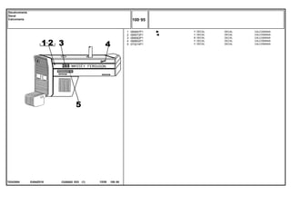 EA94Z018
T0243084
1
2
3
4
5
069067P1
069073P1
069083P1
068802P1
073214P1
1
1
2
1
1
DECAL CALCOMANIA
DECAL CALCOMANIA
DECAL CALCOMANIA
DECAL CALCOMANIA
DECAL CALCOMANIA
DECAL
DECAL
DECAL
DECAL
DECAL
C026502 E03 12/05
(1)
100 95
Decalcomania
Decal
Calcomania
100 95
-
Menu Símbolos
 