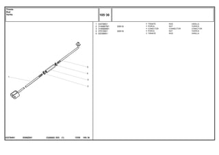 3/8X16
3/8X16
E006Z001
033794N1
1
2
3
4
5
033796S1
3146867M1
3146866M1
375109X1
022368S1
1
1
1
1
1
ROD VARILLA
NUT TUERCA
CONNECTOR CONECTOR
NUT TUERCA
ROD VARILLA
TIRANTE
PORCA
CONECTOR
PORCA
TIRANTE
C026502 E03 12/05
(1)
105 30
Tirante
Rod
Varilla
105 30
-
Menu Símbolos
 
