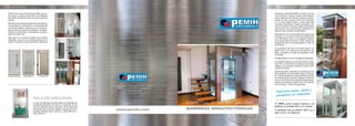 Catalogo Pemih de ascensores unifamiliares y montacargas hidráulicos