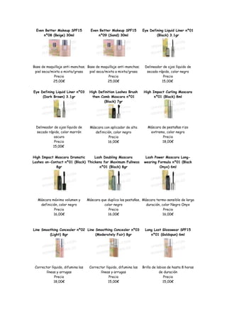 Catalogo perfumes y cosmeticos