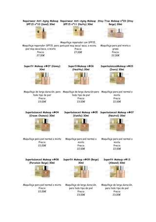 Catalogo perfumes y cosmeticos