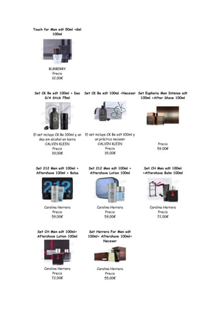 Catalogo perfumes y cosmeticos