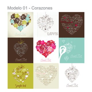 Modelo 01 - Corazones

 