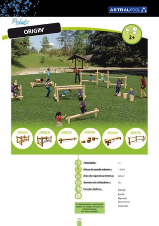 452
ORIGINAL
Os equipamentos apresentados
podem ser cotados em pack ou
individualmente.
Por favor consultar.
 