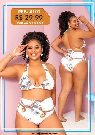 R$ 29,99
REF- 4101
NÃO GARANTIMOS ESTAMPAS
TAM: GG-G1-G2-G3
 