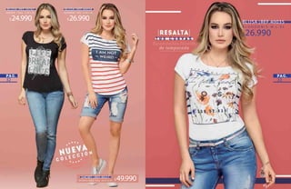 3332
SHORT|REF.8037
MATERIAL/Índigo Tallas /8·10 ·12 ·14 $49.990
A L G O D Ó N / S · M · L · X L
$26.990
BLUSA|REF.40035
ALGODÓN / Talla /S ·M·L ·XLVISCOSA / Talla /S ·M·L ·XL
$26.990$24.990
BLUSA|REF.40034BLUSA|REF.39747
 