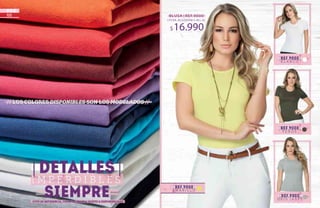 66
LYCRA ·ALGODÓN/S ·M·L·XL
$16.990
BLUSA|REF.9000
 