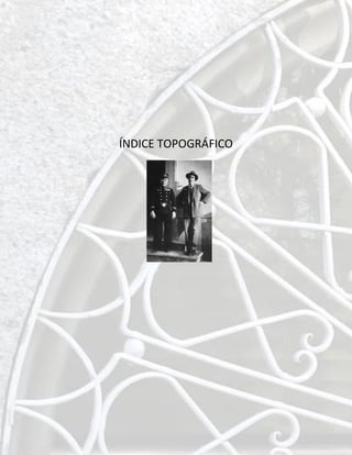 ÍNDICE TOPOGRÁFICO
 