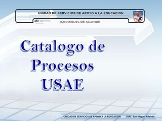 UNIDAD DE SERVICIOS DE APOYO A LA EDUCACION   USAE San Miguel Allende
 