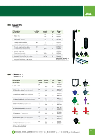 Catalogo productos riego_azud_conectores | PDF