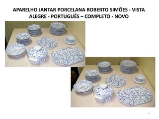 APARELHO JANTAR PORCELANA ROBERTO SIMÕES - VISTA ALEGRE - PORTUGUÊS – COMPLETO - NOVO4
