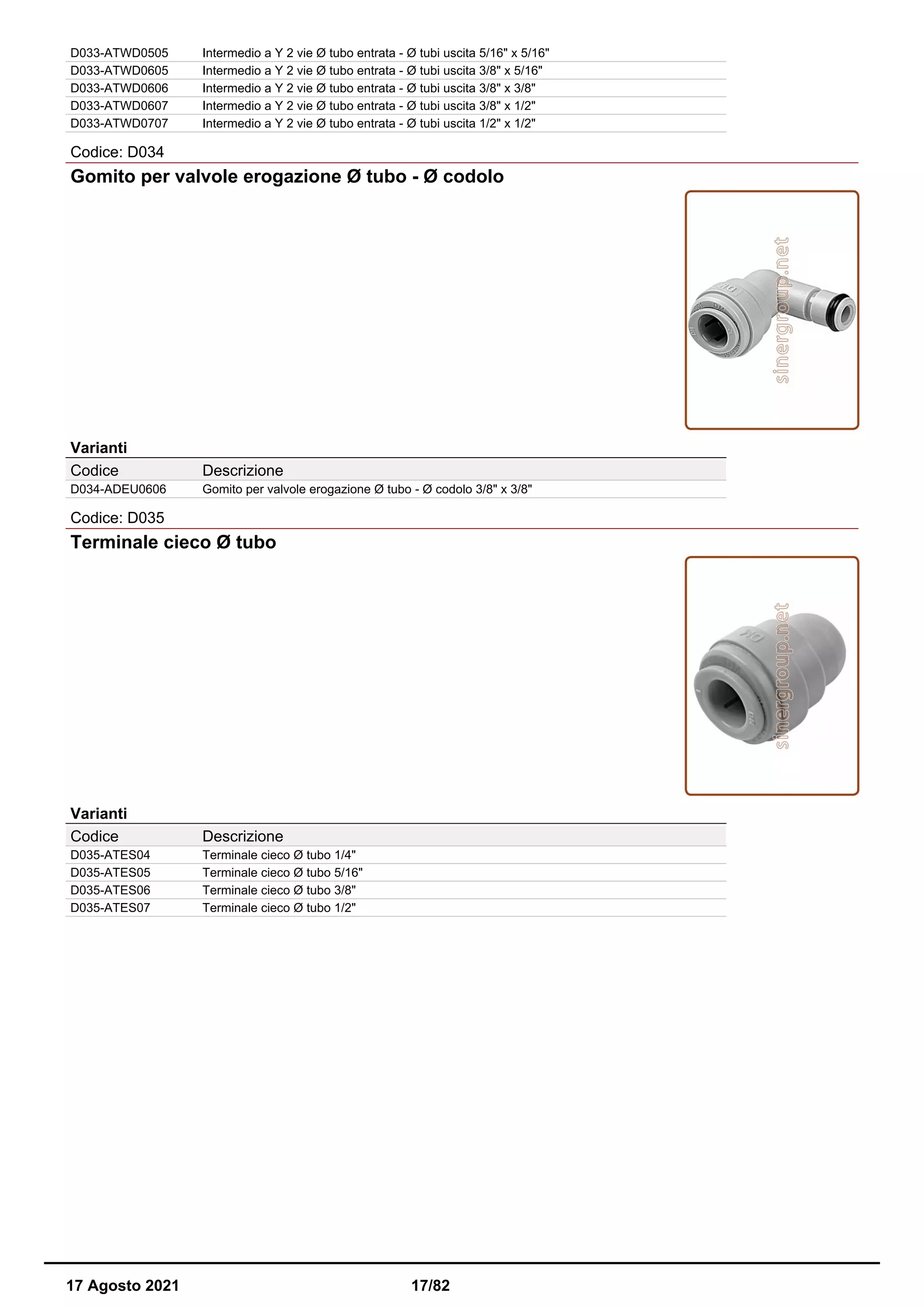 Raccordi a innesto rapido DM fit catalogo PDF Free Download