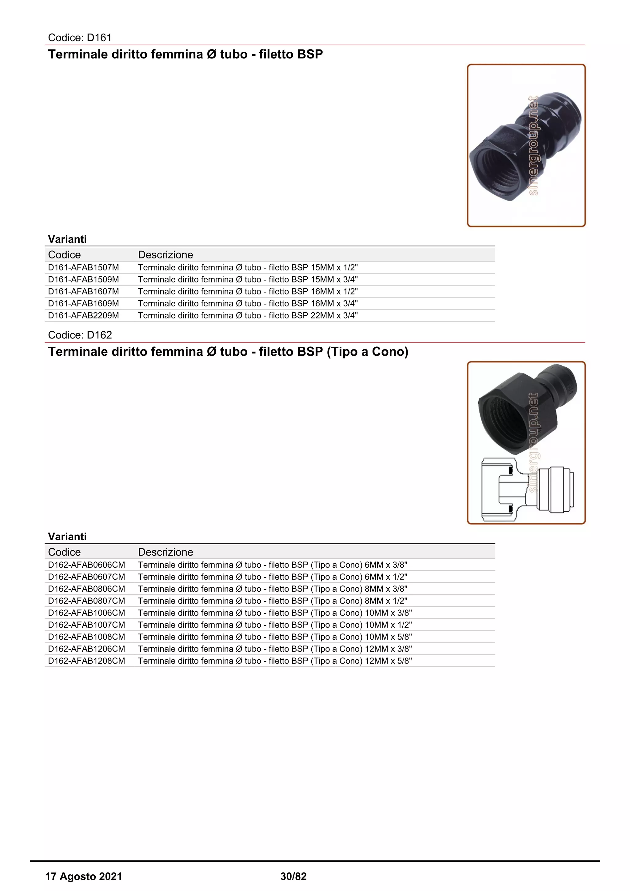 Raccordi a innesto rapido DM fit catalogo PDF Free Download