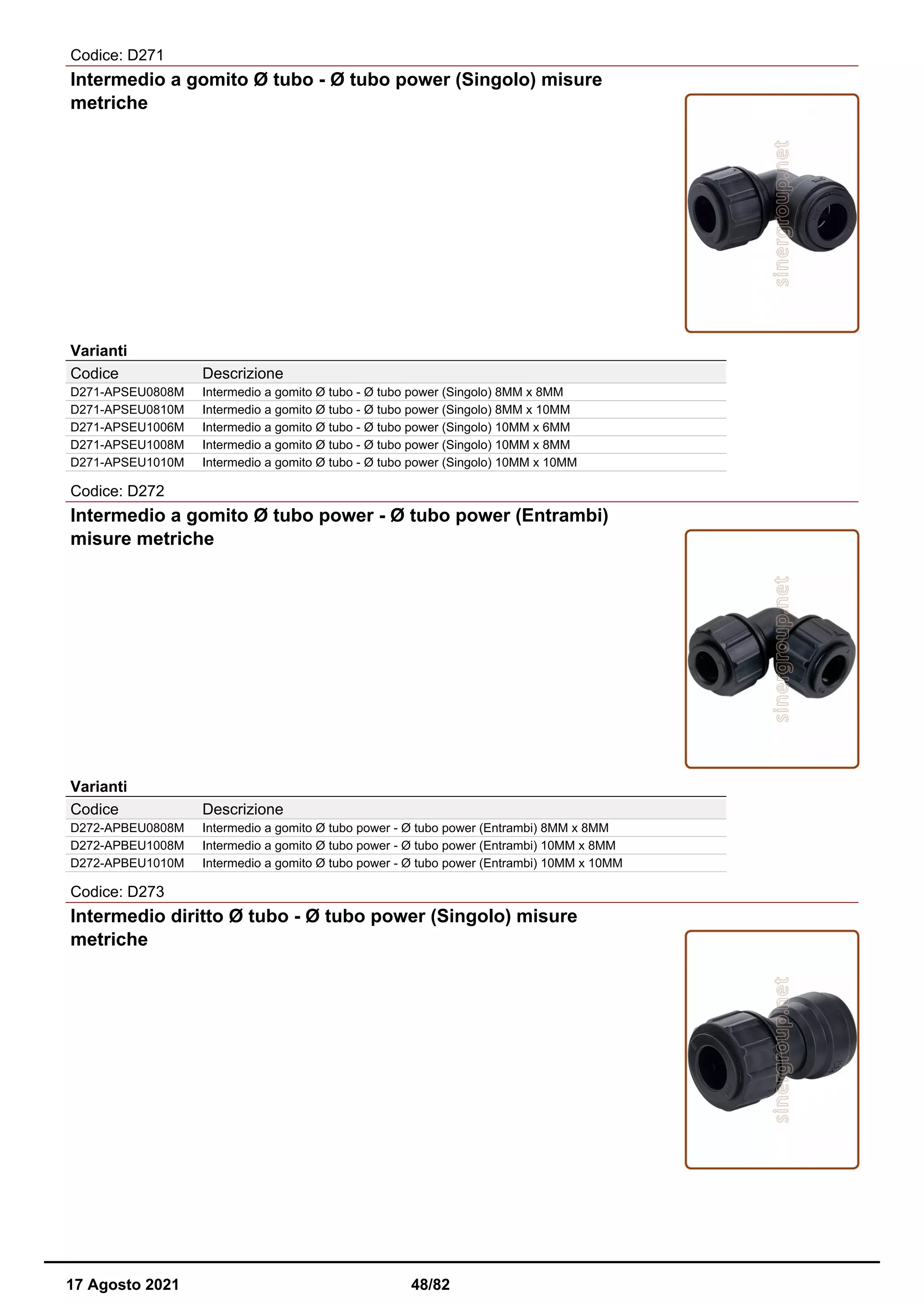 Raccordi a innesto rapido DM fit catalogo PDF Free Download