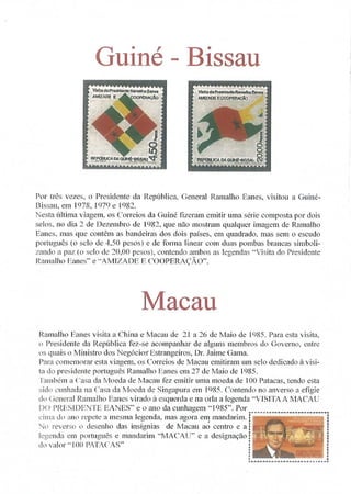 Catálogo com artigo sobre Ramalho Eanes