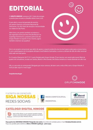 Catalogo hinode ciclo 2-2017 -Veja e compre > http://bit.ly/2kJKtHI 