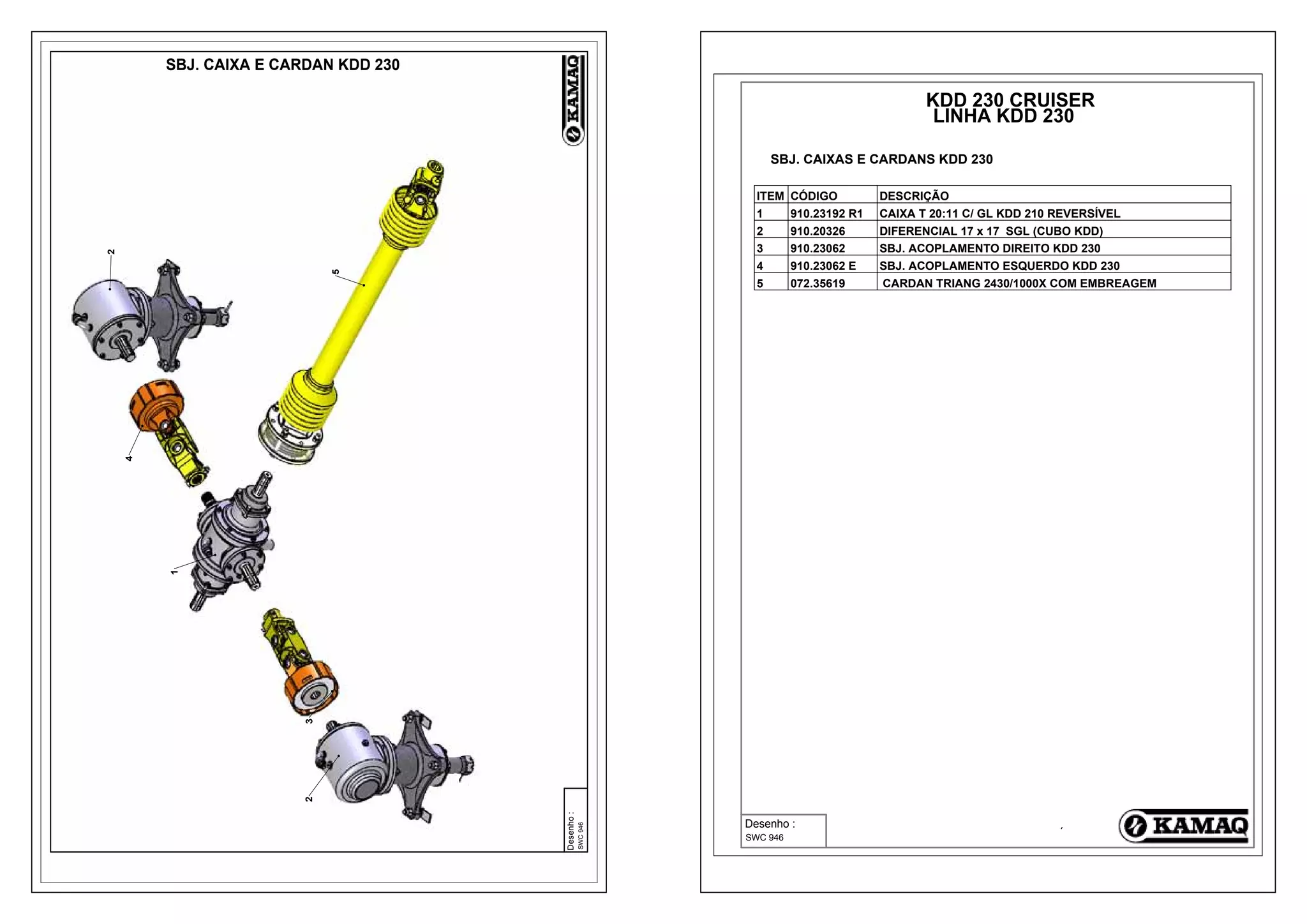 Catalogo rocadeira kdd_f230_w2430 | PDF