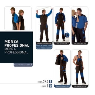 Catálogo ropa de trabajo Monza sector industria 2013