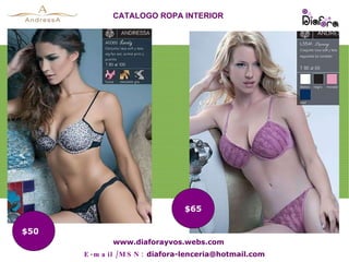 E & e lenceria catalogo cheap