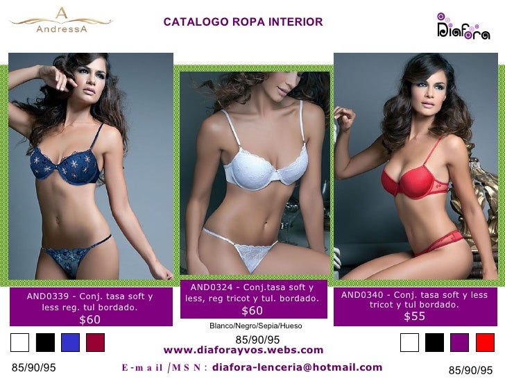 catalogo lenceria