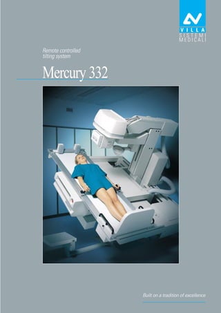 Remote controlled
tilting system

Mercury 332

Built on a tradition of excellence

 