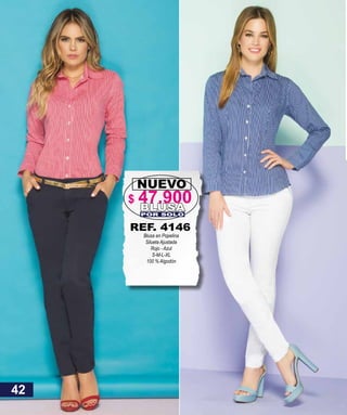 Blusa en Popelina
Silueta Ajustada
Rojo - Azul
S-M-L-XL
100 % Algodón
NUEVO
BLUSAPOR SOLO
REF. 4146
42
$ 47.900
 