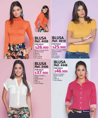 Ref. 4428
S-M-L-XL
POR SOLO
Ref. 4610
S-M-L-XL
POR SOLO
Ref. 2406
S-M-L-XL
POR SOLO
Ref. 4446
S-M-L-XL
POR SOLO
45
 