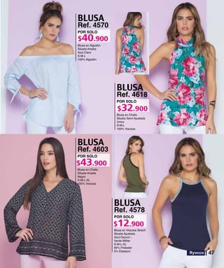 Ref. 4570
S-M-L
POR SOLO
Ref. 4618
S-M-L
POR SOLO
Ref. 4603
S-M-L-XL
POR SOLO
Ref. 4578
S-M-L-XL
POR SOLO
47
 