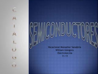 Vocacional Monseñor Sanabria
William Góngora
Electrotecnia
11-11
 