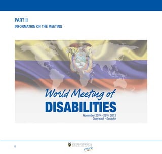 PART II
INFORMATION ON THE MEETING

6

 