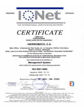 HIERROBECO, C.A. CATALOGO DE PRODUCTOS 
59 
 