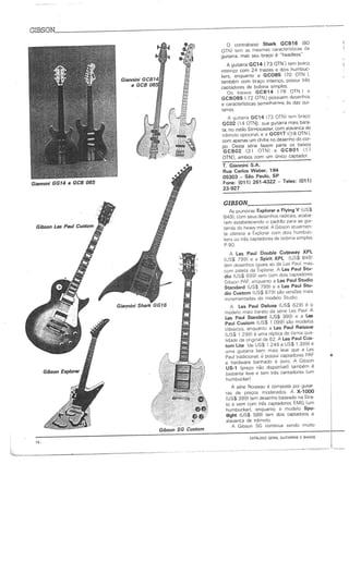Catálogo Geral Guitarras e Baixos - Som Três -1987 - parte 2
