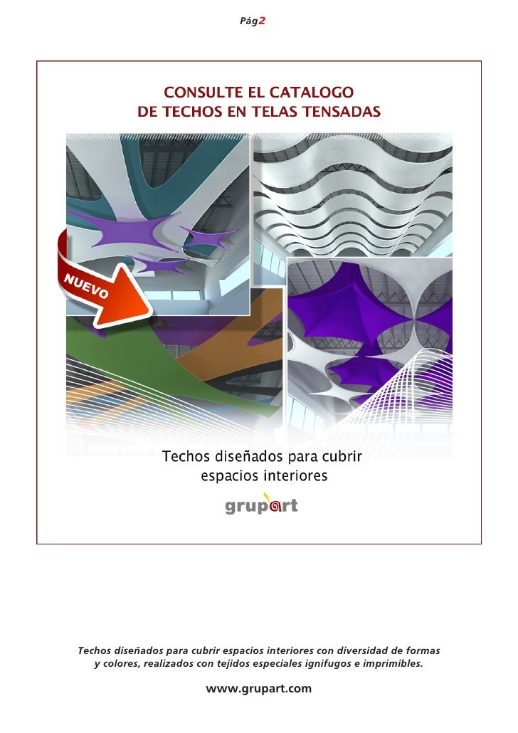 Catalogo Techos Telas Colgadas 2012