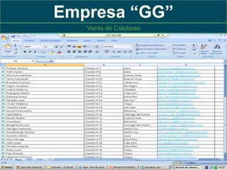 Empresa “GG”
Venta de Celulares

 
