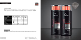 54
MANUTENÇÃO
MIRACLE SUMMER
Protege contra as agressões do verão: mar, sol e piscina, além de proteger contra o desbotamento da cor
e raios UV. Fragrância agradável e refrescante, promovendo a sensação de limpeza, maciez e vitalidade.
Condicionador Miracle Summer - 300mlCódigo:
Shampoo Miracle Summer - 300mlCódigo:
HOME CARE
ATIVO PRINCIPAL
Sun Protection: filtro de proteção UV, protege os cabelos contra danos à estrutura capilar e agressões mecânicas (secador e prancha) e auxilia
na manutenção da cor em cabelos coloridos.
Dica
Seus cabelos também
merecem um verão perfeito
com Proteção UV!
Reponha tudo que seus
fios perdem durante
os danos do
verão.
PROFISSIONAL
 