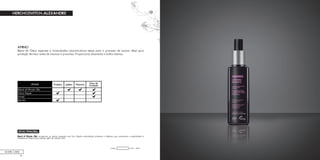 90
HOME CARE
Amino - 200mlCódigo:
ATIVO PRINCIPAL
Blend of Miracle Oils: recuperam os danos causados aos fios. Repõe aminoácidos proteicos e lipídeos, que aumentam a elasticidade e
resistência. Proporciona maciez, além de reduzir frizz.
AMINO
Blend de Óleos especiais e Aminoácidos reconstrutores ideais para o processo de escova. Ideal para
proteção térmica antes de escovas e pranchas. Proporciona selamento e brilho intenso.
 