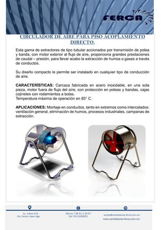 Ferca Catálogo ventiladores industriales -ferca-- | PDF