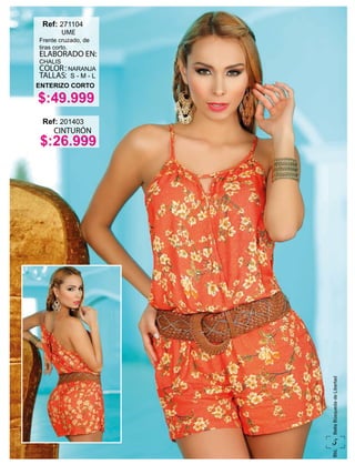 5
BbLBellaBúsquedadeLibertad
$:49.999
Frente cruzado, de
tiras corto.
ELABORADO EN:
CHALIS
COLOR:NARANJA
TALLAS: S - M - L
ENTERIZO CORTO
Ref:
UME
271104
$:26.999
Ref:
CINTURÓN
201403
 