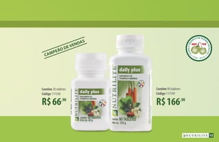 R$66,90
Contêm 30 tabletes
Código 117548
R$166,90
Contêm 90 tabletes
Código 117549
CAMPEÃO DE VENDAS
15
ACEROLAORG
ÂNICA DA FAZEN
DANUTRILITE
CEARÁ  BRASIL
ACEROLABRAS
ILEIRA DA FAZE
NDANUTRILITE
UBAJARA  CEARÁ
ACEROLABRAS
ILEIRA DA FAZE
NDANUTRILITE
UBAJARA  CEARÁ
 