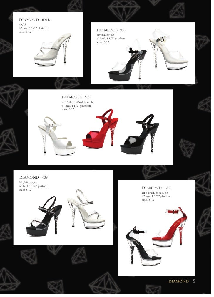 Pleaser Womens Diamond-601R/C/M Platform Sandal