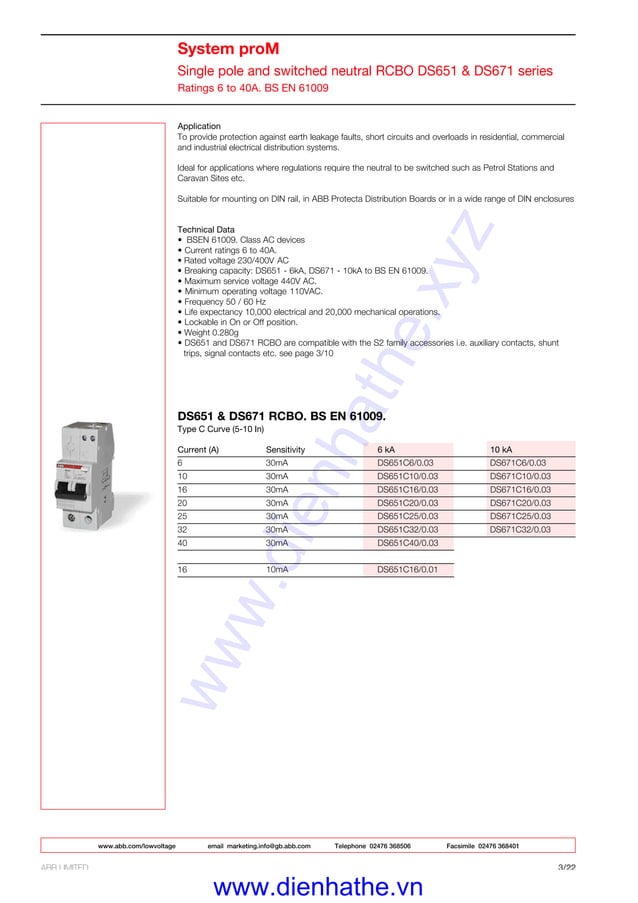 Catalog rccb va rcbo abb | PDF