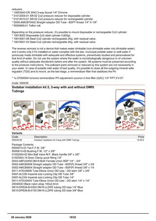 Reverse osmosis Household catalog | PDF