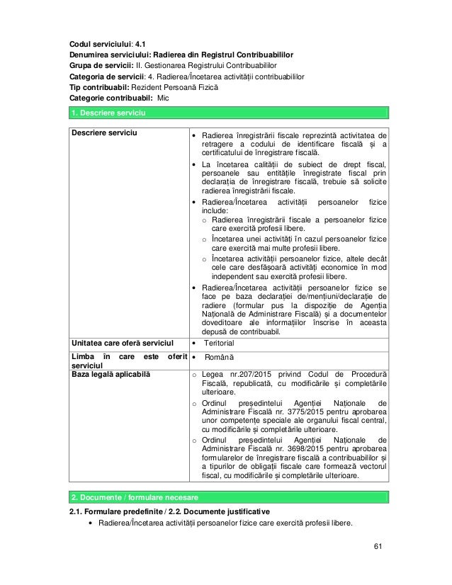 Catalog Servicii Livrate Contrib