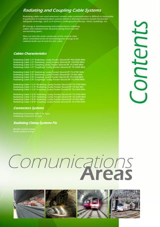 Radion Radiating Cable Catalogo Cables Radiantes, Leaky Radiating Cables | PDF